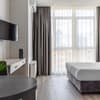 Апарт-отель Barasport city apartments. Апартаменты двухместный DeLuxe Silver Style с панорамным видом 4